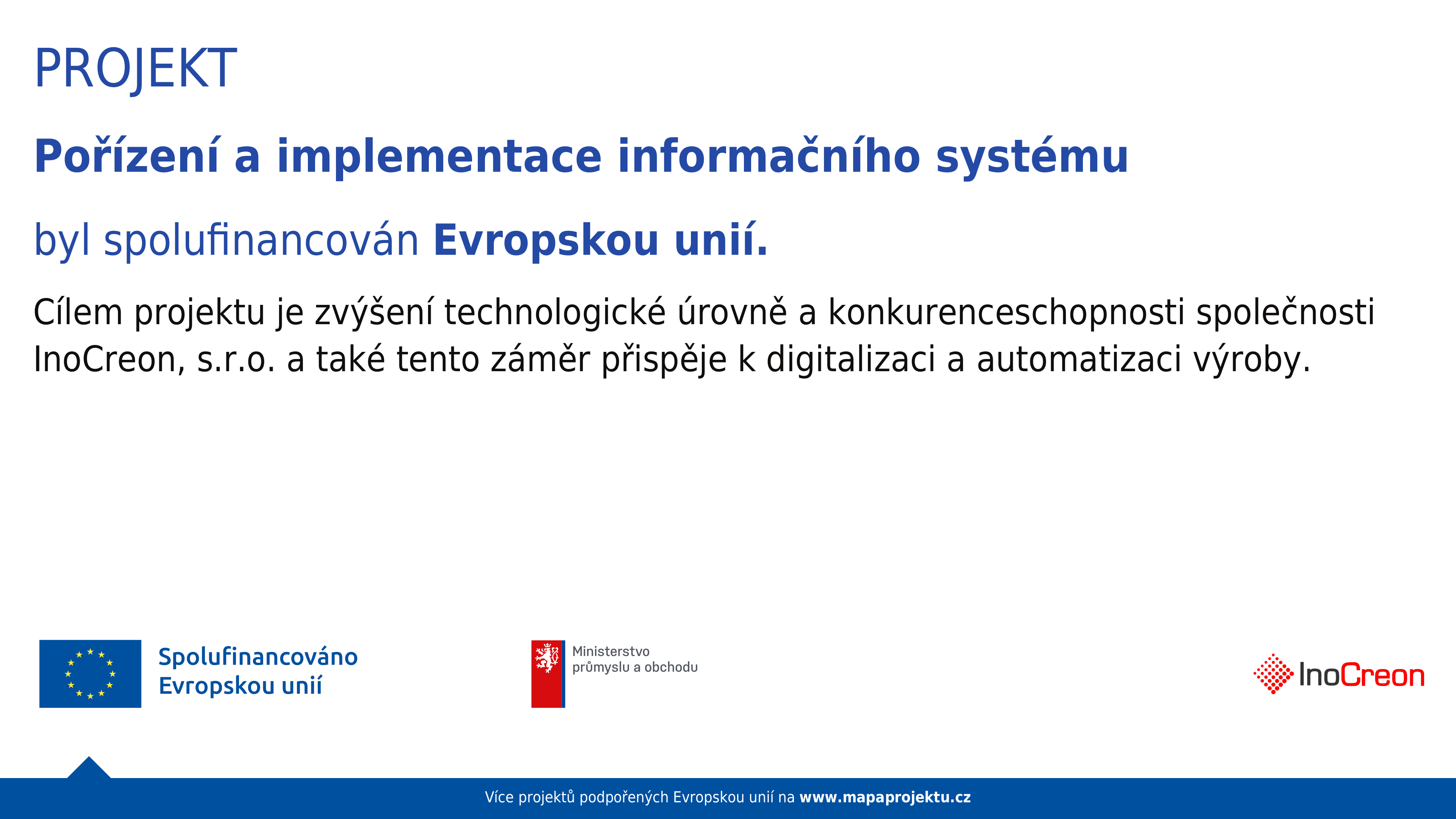 Informace o dotaci